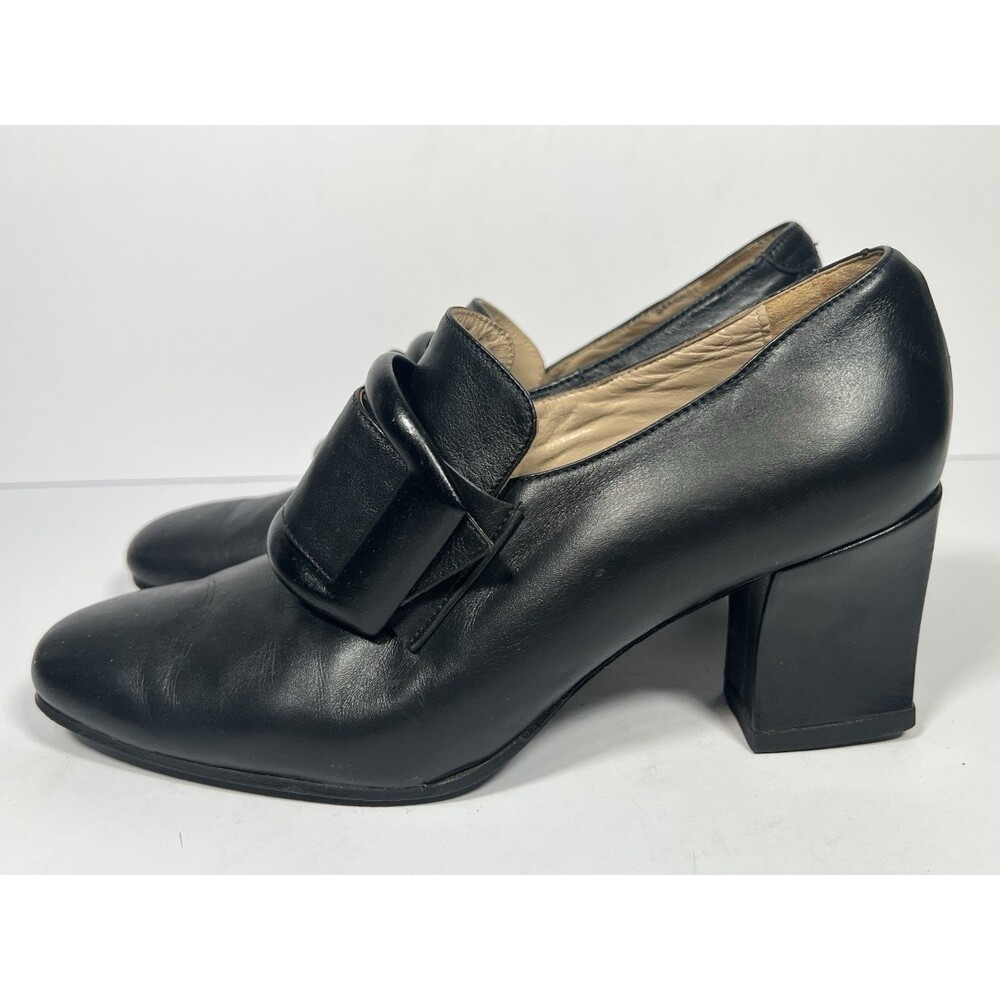 BRONX By Dukmans Vintage Made In Italy Leather Buckled Dress Heels Women’s 38